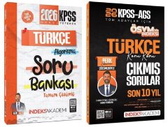 İndeks Akademi 2026 KPSS Türkçe Soru Bankası + Çıkmış Sorular 2 li Set - Berk Ekici İndeks Akademi Yayıncılık