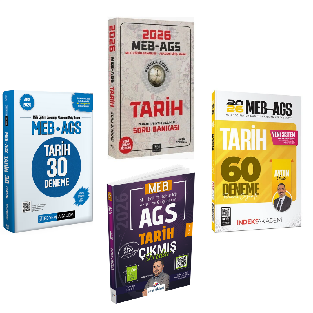 CBA Yayınları 2026 MEB-AGS Tarihin Pusulası Soru Bankası & AGS Tarih Deneme & AGS Tarih Çıkmış Sorular Seti