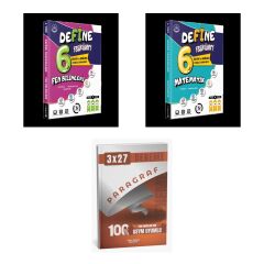 2027 Fi 6. SINIF FASİKÜL YENİ BASKI Fen BİLİMLERİ + Matematik Soru + anla kazan paragraf deneme 3'lü Set