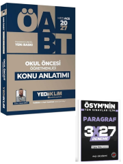 Yediiklim 2027 ÖABT MEB-AGS Okul Öncesi Öğretmenliği Konu Anlatımı+ EVP Akademi Paragraf