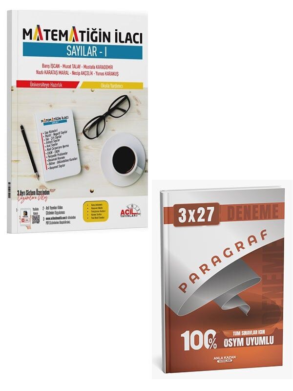 Acil 2027  Matematiğin İlacı TYT Acil Matematik Sayılar 1+Anla Kazan Paragraf Deneme