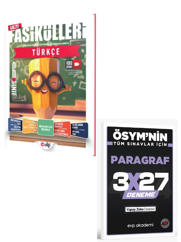 Ulti 2027 6. Sınıf Türkçe Ulti Fasikülleri+ EVP Akademi Paragraf