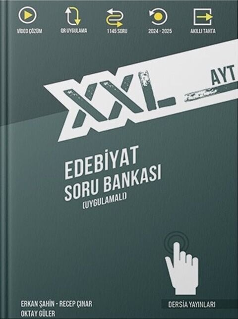 Dersia Yayınları AYT XXL Edebiyat Uygulamalı Soru Bankası Güncel Baskı