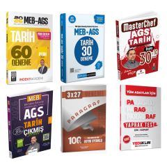 2026 MEB AGS Tarih Deneme & MEB AGS Tarih Çıkmış Soru & Paragraf Deneme ve Paragraf Yaprak Test Seti