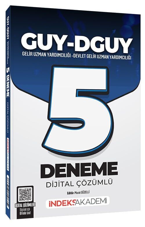 İndeks Akademi 2026 GUY-DGUY Gelir Uzman Yardımcılığı 5 Deneme Çözümlü - Murat Güzelli İndeks Akademi Yayıncılık