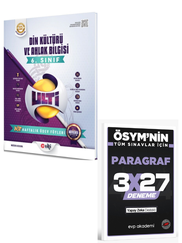 Ulti 2027 6. Sınıf Din Kültürü ve Ahlak Bilgisi Haftalık Ödev Föyleri+ EVP Akademi Paragraf
