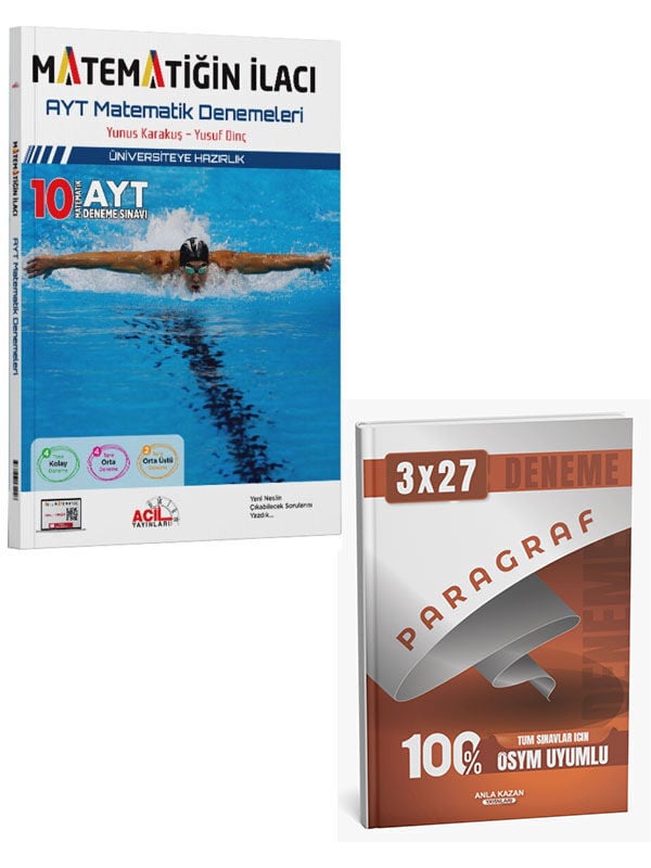 Acil 2027 AYT Matematiğin İlacı Denemeleri+Anla Kazan Paragraf Deneme