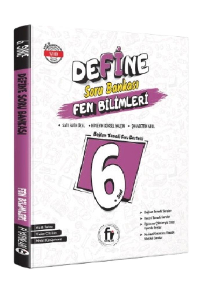 Fi Yayınları 6. Sınıf Maarif Model Define Fen Bilimleri Soru Bankası