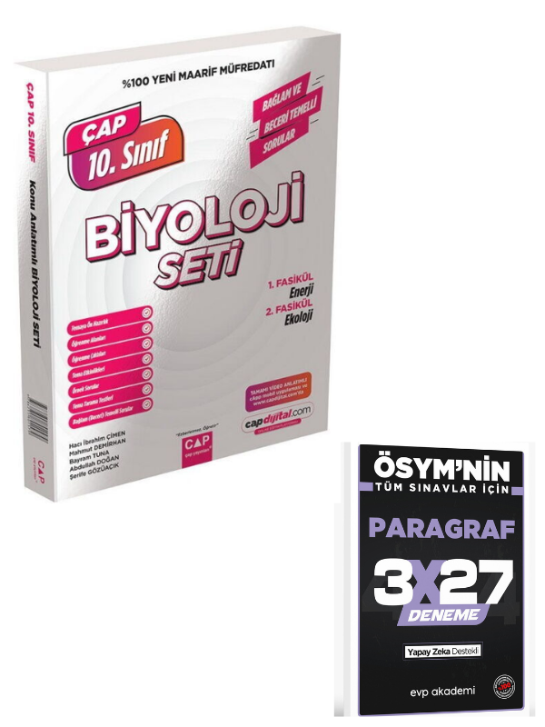 Çap 2027 10. Sınıf Biyoloji Maarif Seti + EVP Akademi Paragraf
