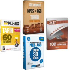 Eğit Akademi KPSS MEB-AGS Tarih Atama Serisi Soru Bankası & Pegem AGS Tarih Deneme & İndeks AGS Tarih Deneme Seti