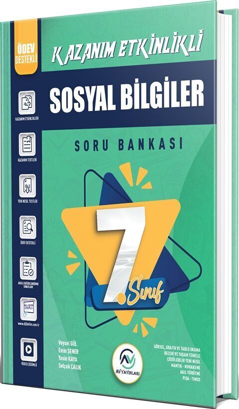 Av Yayınları 7. Sınıf Sosyal Bilgiler Kazanım Etkinlikli Soru Bankası