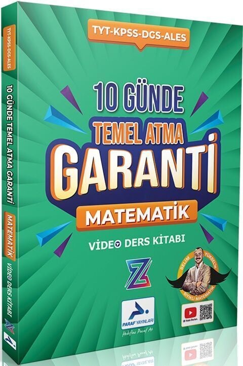 Paraf Yayınları TYT Matematik 10 Günde Temel Atma Garanti Video Ders Kitabı