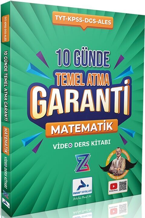 Paraf Yayınları TYT Matematik 10 Günde Temel Atma Garanti Video Ders Kitabı