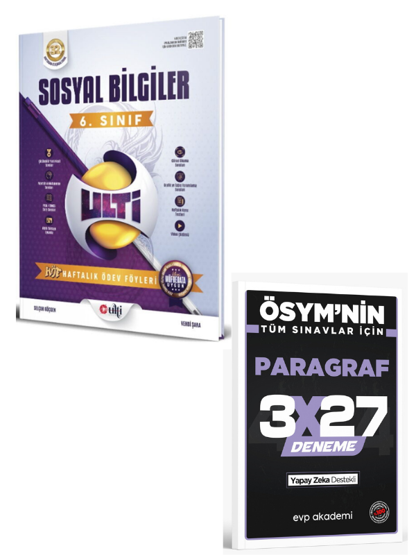 Ulti 2027 6. Sınıf Sosyal Bilgiler Haftalık Ödev Föyleri+ EVP Akademi Paragraf