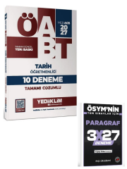 Yediiklim 2027 ÖABT MEB-AGS Tarih Öğretmenliği 10 Deneme Çözümlü+ EVP Akademi Paragraf