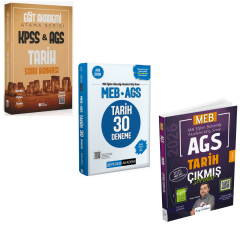 Eğit Akademi KPSS MEB-AGS Tarih Atama Serisi Soru Bankası & AGS Tarih Deneme & AGS Tarih Çıkmış Sorular Seti