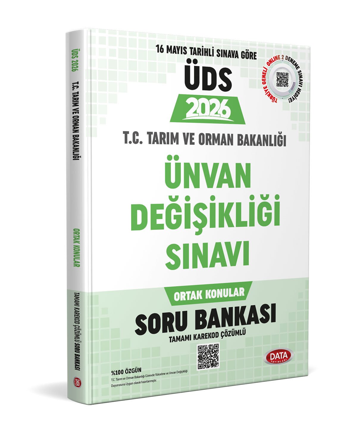 Data 2026 T.C. Tarım ve Orman Bakanlığı Ünvan Değişikliği Sınavı Ortak Konular Soru Bankası Data