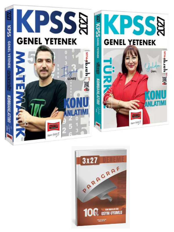 Yargı 2027 KPSS Genel Yetenek Türkçe+ Matematik Konu Anlatımı Set+ Anla Kazan Paragraf