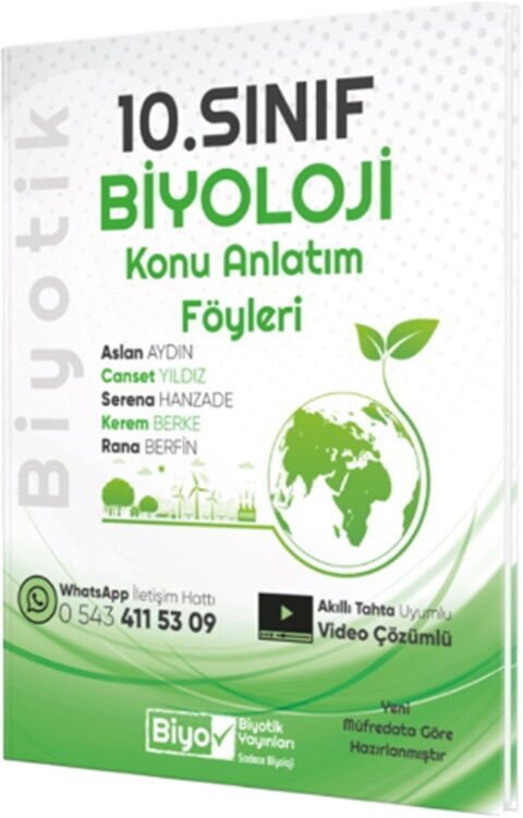 Biyotik Yayınları 10. Sınıf Biyoloji Konu Anlatım Föyleri