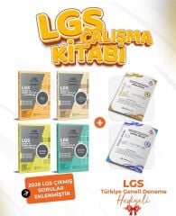 Dizgi 2027 MEB LGS Sayısal - Sözel Çalışma Kitabı Çıkmış Sorular ve Örnek Sorular 4'lü Set + Deneme