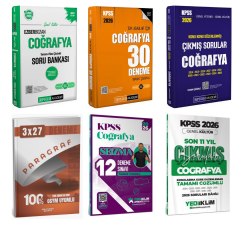 Pegem 2026 KPSS Coğrafya Soru Bankası + KPSS Coğrafya Deneme + KPSS Coğrafya Çıkmış Soru Seti