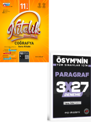 Nitelik 2027  11. Sınıf Coğrafya Beceri Temelli Soru Kitabı+ EVP Akademi Paragraf