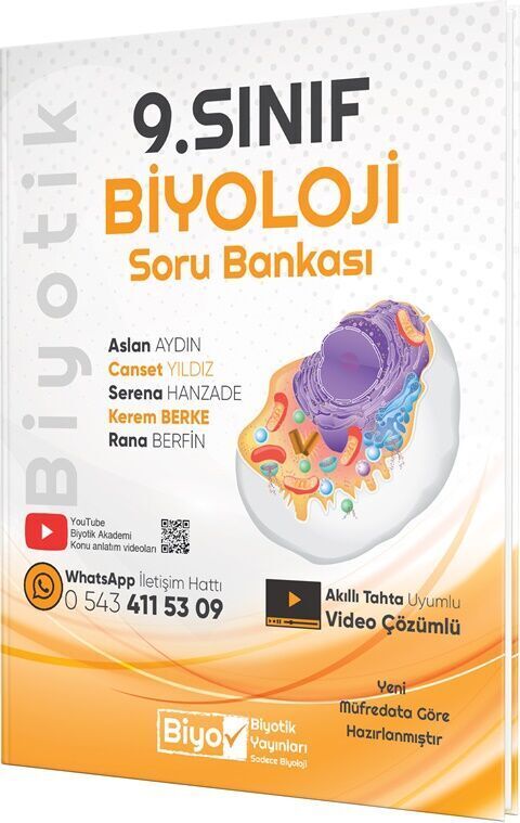 Biyotik Yayınları 9. Sınıf Biyoloji Soru Bankası