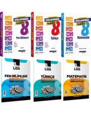 Ankara LGS Türkçe Matematik Fen Bilimleri Güçlendiren Fasikülleri ve Marka LGS Ders Notları Seti