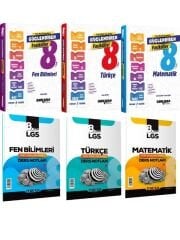 Ankara LGS Türkçe Matematik Fen Bilimleri Güçlendiren Fasikülleri ve Marka LGS Ders Notları Seti
