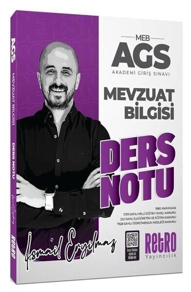 Retro 2026 MEB-AGS Mevzuat Bilgisi Ders Notu - İsmail Eryılmaz Retro Yayıncılık