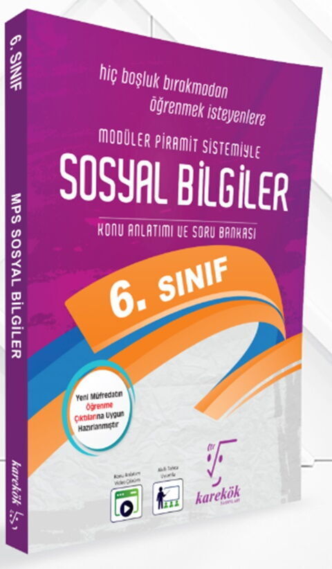 Karekök Yayınları 6. Sınıf Sosyal Bilgiler MPS Konu Anlatımı ve Soru Çözümü