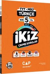 Çap Yayınları TYT MSÜ Türkçe İkiz Çıkmış Sorular Son 5 Yıl Çap Yayınları