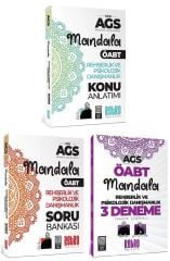 Retro ÖABT MEB-AGS Rehberlik ve Psikolojik Danışmanlık Mandala Konu + Soru Bankası + 3 Deneme 3 lü Set - Fatih Koca, Selim Sırrı Atay Retro Yayıncılık