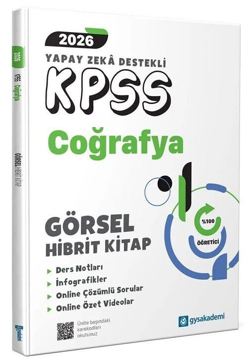 GYS Akademi 2026 KPSS Coğrafya Görsel Hibrit Kitap GYS Akademi