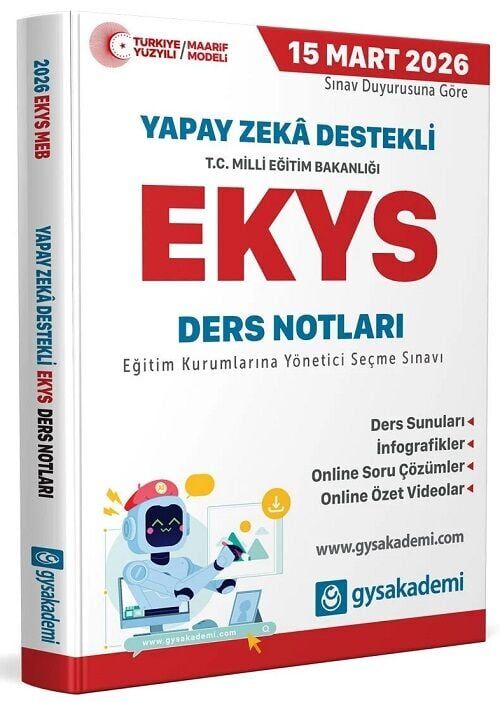 GYS Akademi 2026 MEB EKYS Ders Notları GYS Akademi