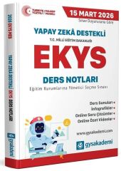 GYS Akademi 2026 MEB EKYS Ders Notları GYS Akademi
