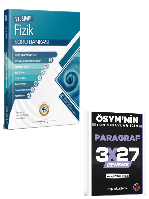 BilgiSarmal 2027 11. Sınıf Fizik Maarif Soru Bankası+ EVP Akademi Paragraf