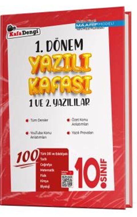 Kafadengi 10. Sınıf 1. Dönem Yazılı Kafası 1. ve 2. Yazılılar Kafa Dengi Yayınları