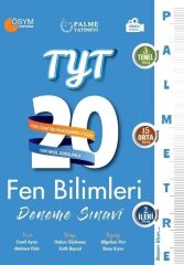 Palme Yayınları TYT Fen Bilimleri Palmetre Serisi 20 Deneme Video Çözümlü