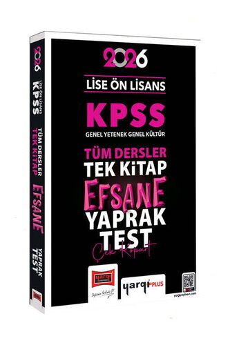 Yargı 2026 KPSS Lise Ön Lisans Efsane Yaprak Test Yargı Yayınları