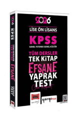 Yargı 2026 KPSS Lise Ön Lisans Efsane Yaprak Test Yargı Yayınları