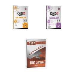 2027 Fi 8. SINIF DENEME Fen BİLİMLERİ KOD 36 + İnkılap Tarihi ve Atatürkçülük T C KOD42 Deneme + Ankapade 3'lü Set