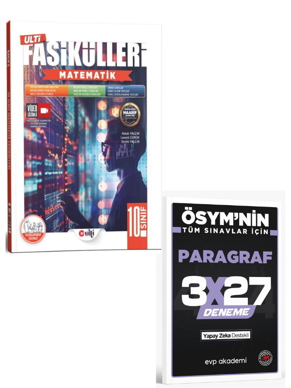 Ulti 2027 10. Sınıf Matematik Ulti Fasikülleri+ EVP Akademi Paragraf