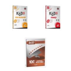 2027 Fi 8. SINIF KOD 36 DENEME Fen BİLİMLERİ + Türkçe Deneme + anla kazan paragraf deneme 3'lü Set