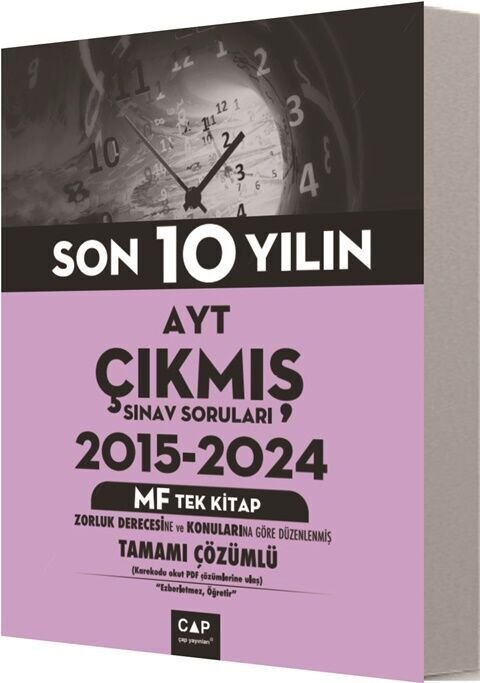 Çap Yayınları AYT MF Tek Kitap Son 10 Yılın Çıkmış Soruları