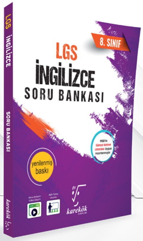 Karekök Yayınları 8. Sınıf LGS İngilizce Soru Bankası