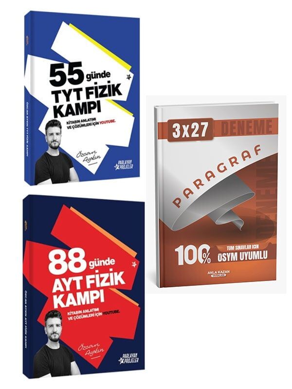 Parlayan Proje 2027  55 Günde TYT+AYT Fizik Kampı+Anla Kazan Paragraf Deneme