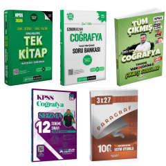 Pegem 2026 KPSS Konu Anlatımlı Tek Kitap & KPSS Ezberbozan Coğrafya Soru Bankası & KPSS Coğrafya Deneme & KPSS Coğrafya Çıkmış Sorular Seti
