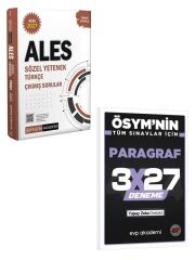 Pegem 2027 ALES Sözel Yetenek Türkçe Çıkmış Sorular Çözümlü+EVP Akademi 3x27 Paragraf Deneme
