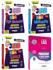 Ankara 2026 LGS 3 Adımda Türkçe Matematik Fen Bilimleri Soru ve Marka Paragraf Soru 4 lü Set
